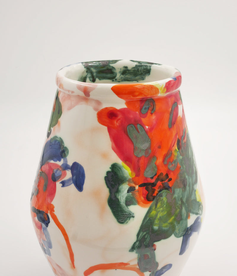 Hand Painted Ceramic Vase - Large