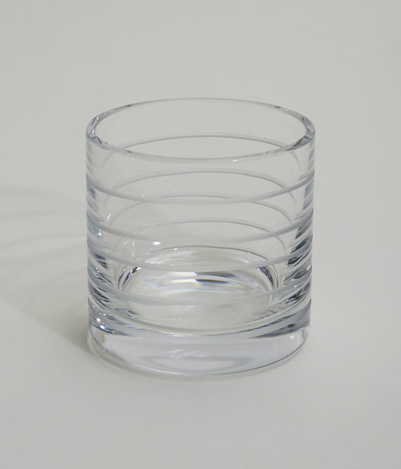 Loop crystal glass carafe & tumbler