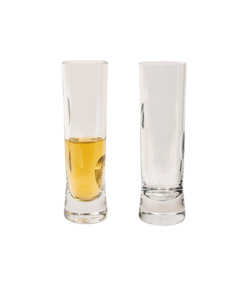 Dew set of 2 crystal glass champagne flutes (polished)