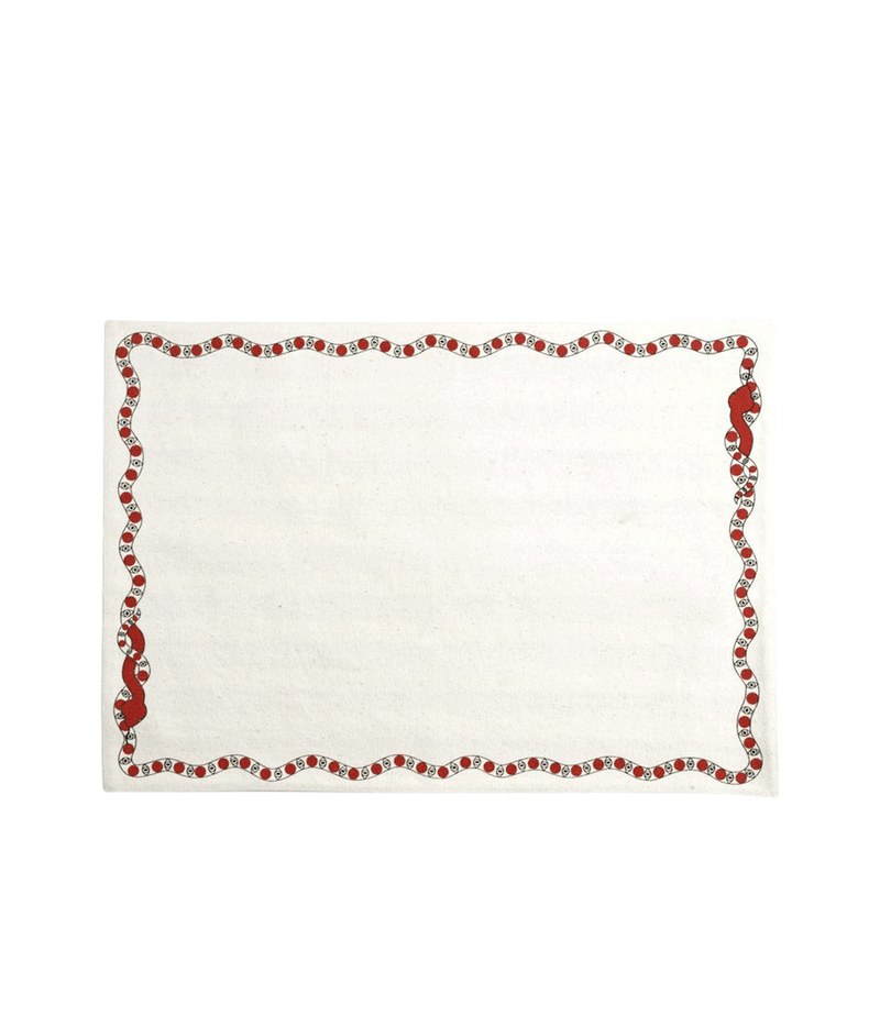Serpentine set of 6 cotton placemats