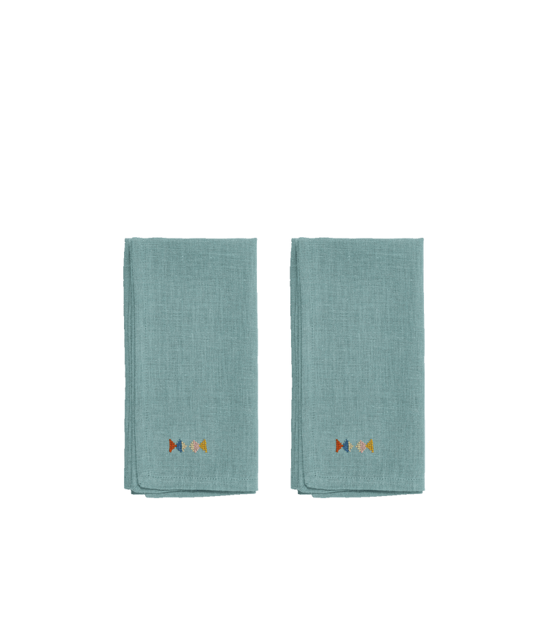 Kiss set of 2 linen napkins