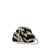 Mini Game Crochet Clutch Bag in Zebra