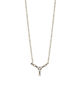 Helix white gold and diamond necklace