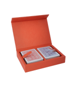 Leather Playing Cards Holder in Orange