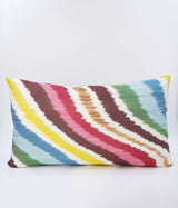 Multicolour IKAT Embroidered Cushion