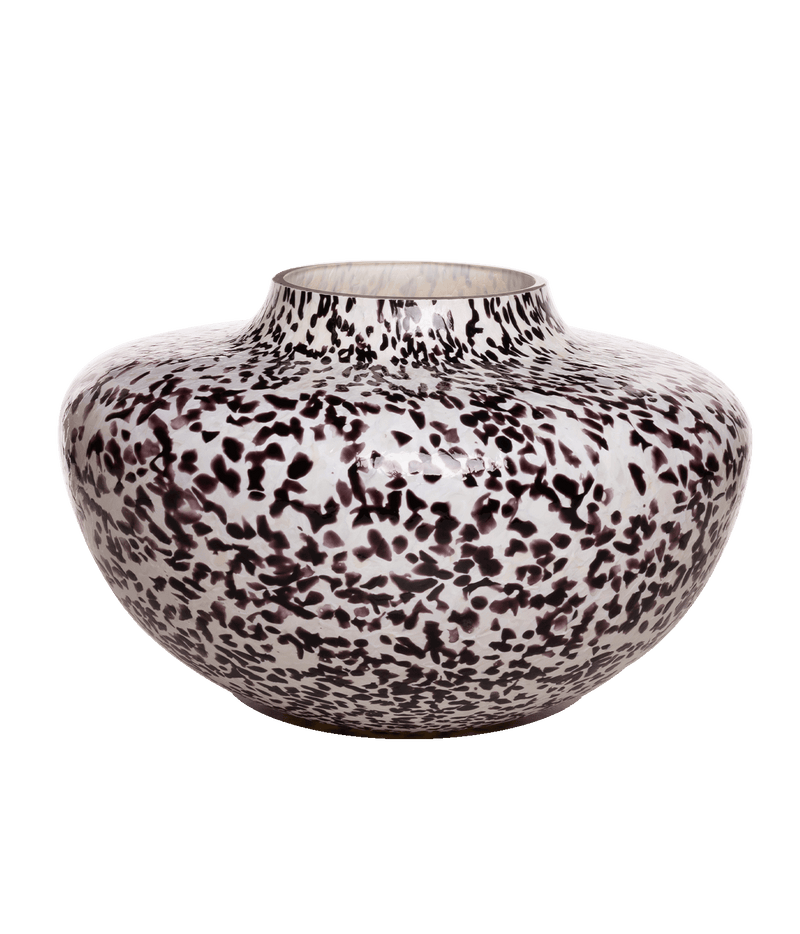 Dalmata Olla Black & White Macchia Vase