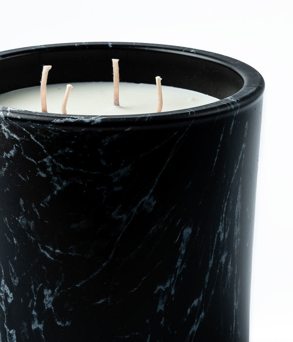 Large Marble Amber Scented Candle