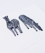 Zebra Embroidered Set of 2 Cotton Napkins